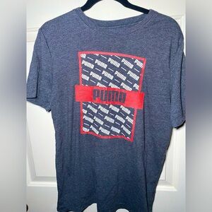 Men's Puma Logo Graphic T-Shirt Color Gray, M